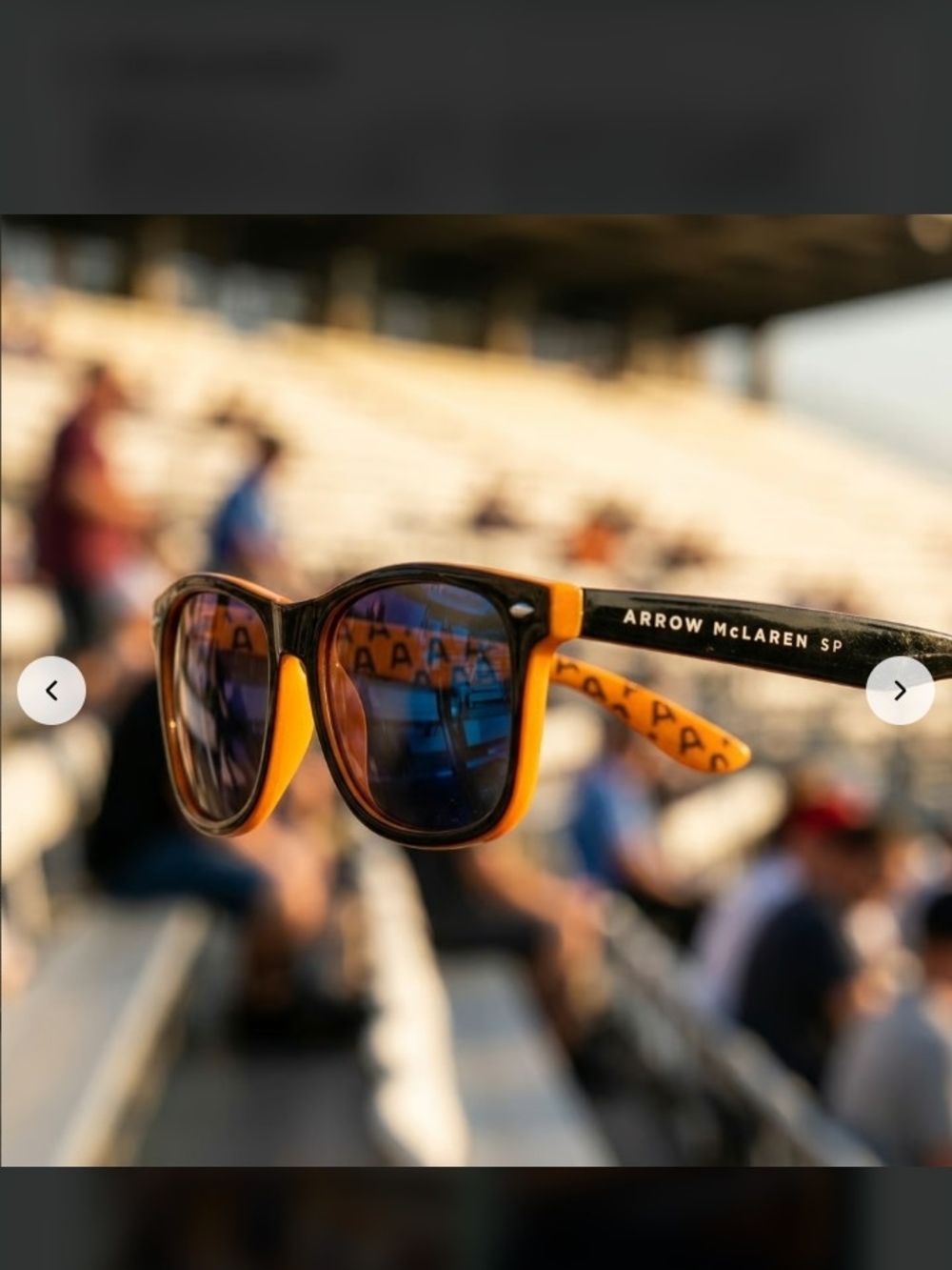 Arrow McLaren Men’s Sunglasses in Black and Orange
